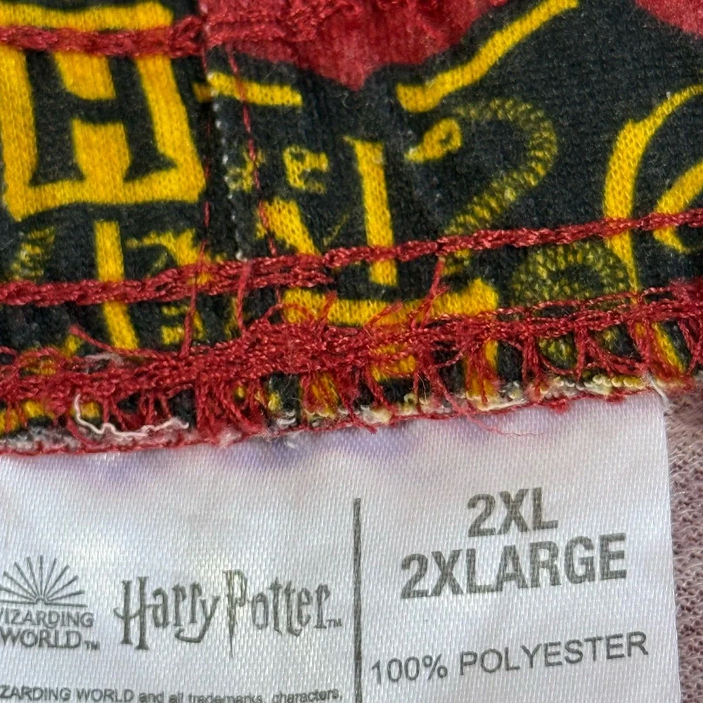 Harry Potter Wizard In‎ World Cutoff Hogwarts Pajama Shorts Size XXL
